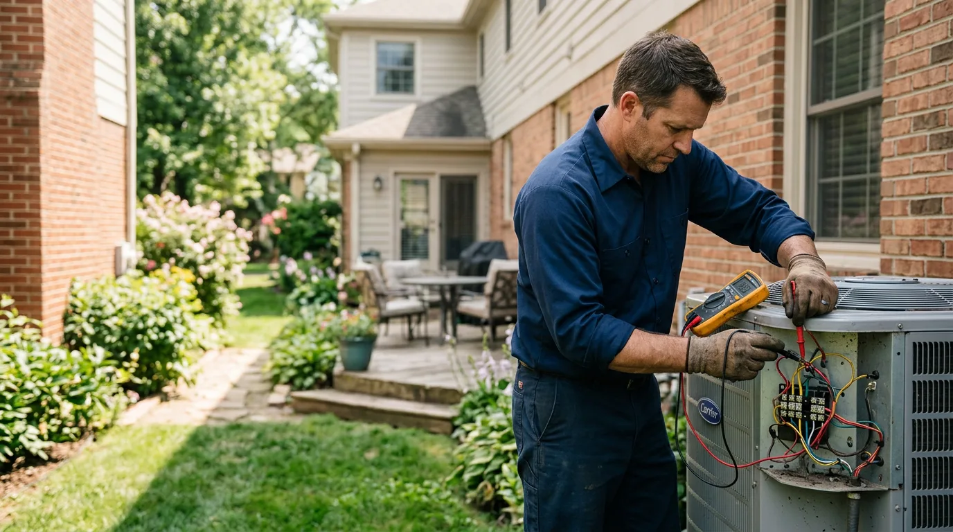 HVAC technician working near Lexington, MS